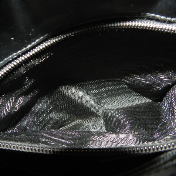 Vintage Prada Tessuto Nylon & Leather Handbag and Prada Nero Leather Wal… - Picture 8 of 16